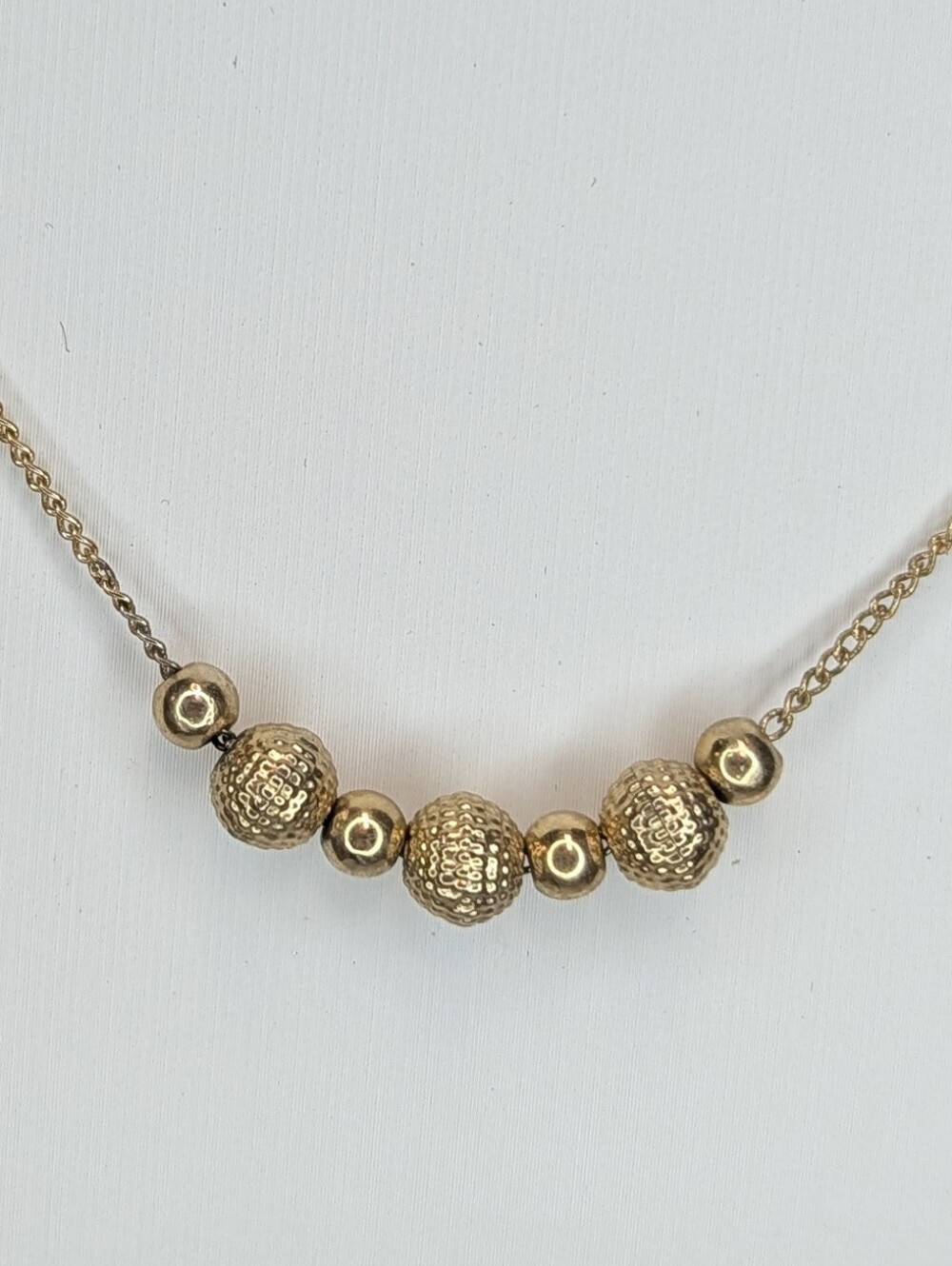 Gold Bead Necklace - Women's Jewelry